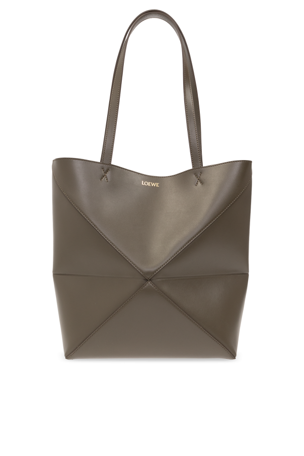 Loewe 绿色 ‘Puzzle’ shopper bag