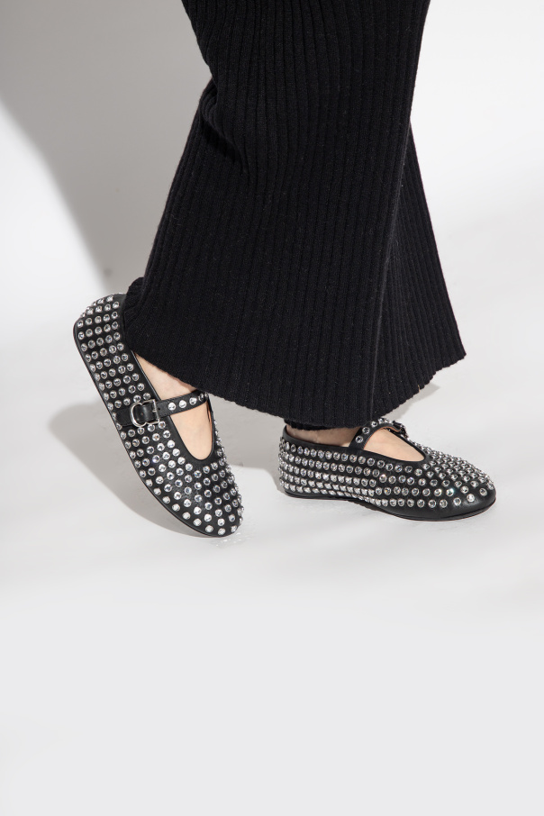 Alaïa 黑色 Leather ballet flats